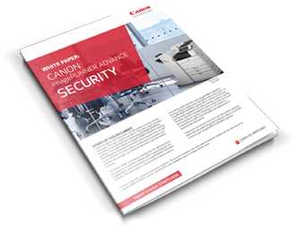 Cover Canon security wp, Optimum Business Services, Canon, Copystar, Kyocera, Laserfiche, Soquel, San Jose, Monterey, CA, California